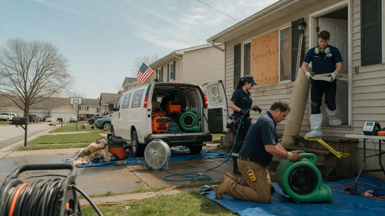 Water Damage Restoration in Gilman, IL near me